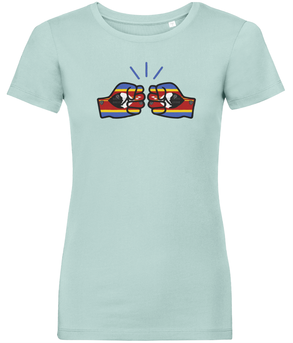 We Run Tings, Eswatini, Women's, Organic Ring Spun Cotton, Contemporary Shaped Fit T-Shirt