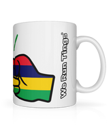 We Run Tings, Mauritius, Tea, Coffee Ceramic Mug, Cup, White, 11oz