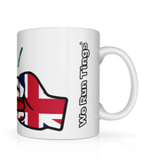 We Run Tings, Jamaica & United Kingdom, Dual Parentage, Tea, Coffee Ceramic Mug, Cup, White, 11oz