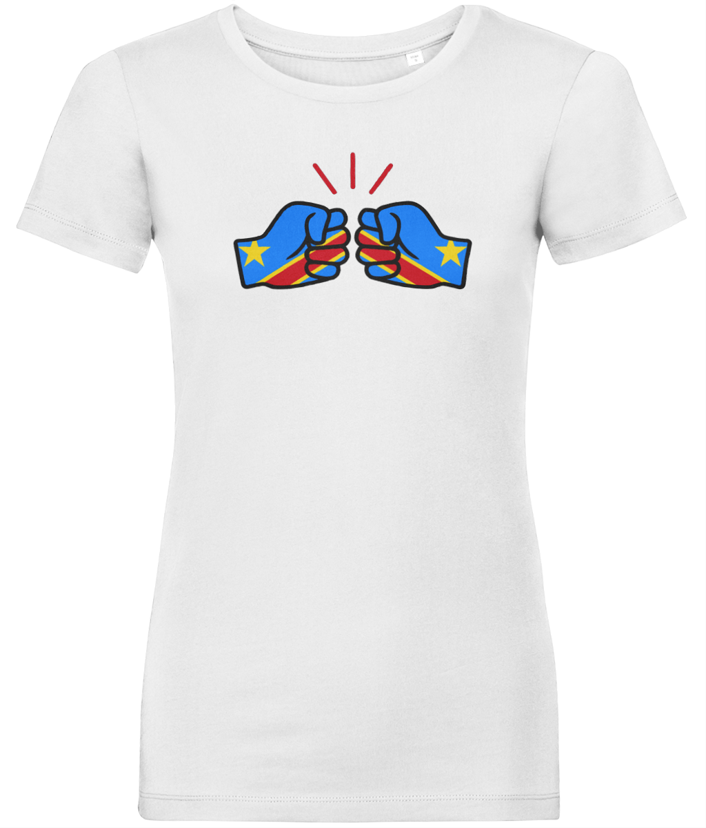 We Run Tings, Congo, Democratic Republic of the, Women's, Organic Ring Spun Cotton, Contemporary Shaped Fit T-Shirt