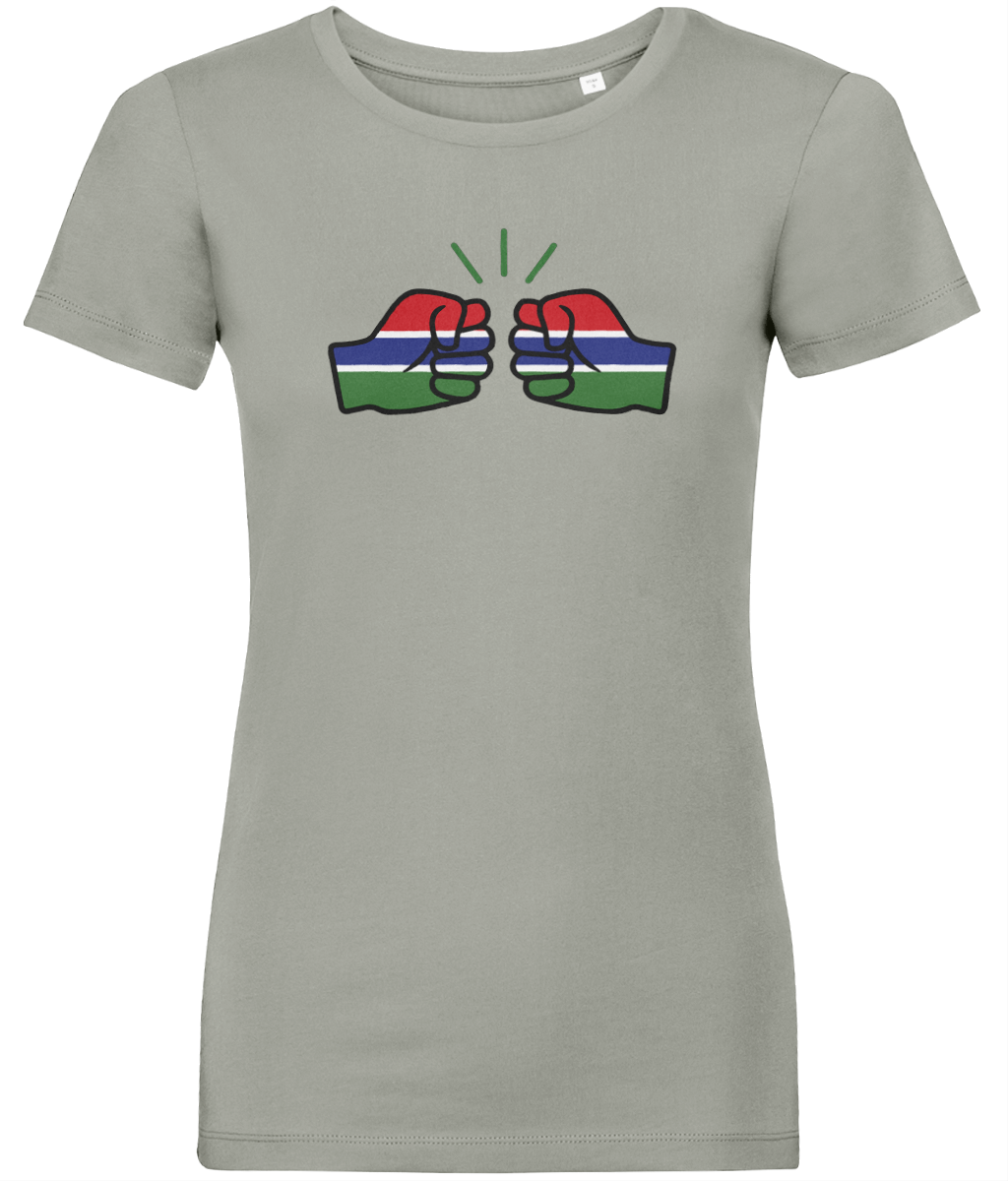 We Run Tings, Gambia, Women's, Organic Ring Spun Cotton, Contemporary Shaped Fit T-Shirt