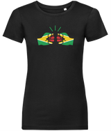 We Run Tings, Guyana, Women's, Organic Ring Spun Cotton, Contemporary Shaped Fit T-Shirt