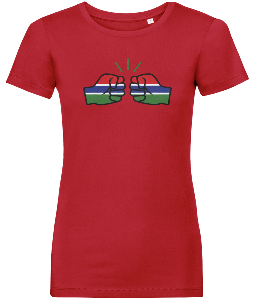 We Run Tings, Gambia, Women's, Organic Ring Spun Cotton, Contemporary Shaped Fit T-Shirt