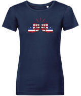 We Run Tings, Liberia, Women's, Organic Ring Spun Cotton, Contemporary Shaped Fit T-Shirt