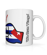 We Run Tings, Cuba, Tea, Coffee Ceramic Mug, Cup, White, 11oz