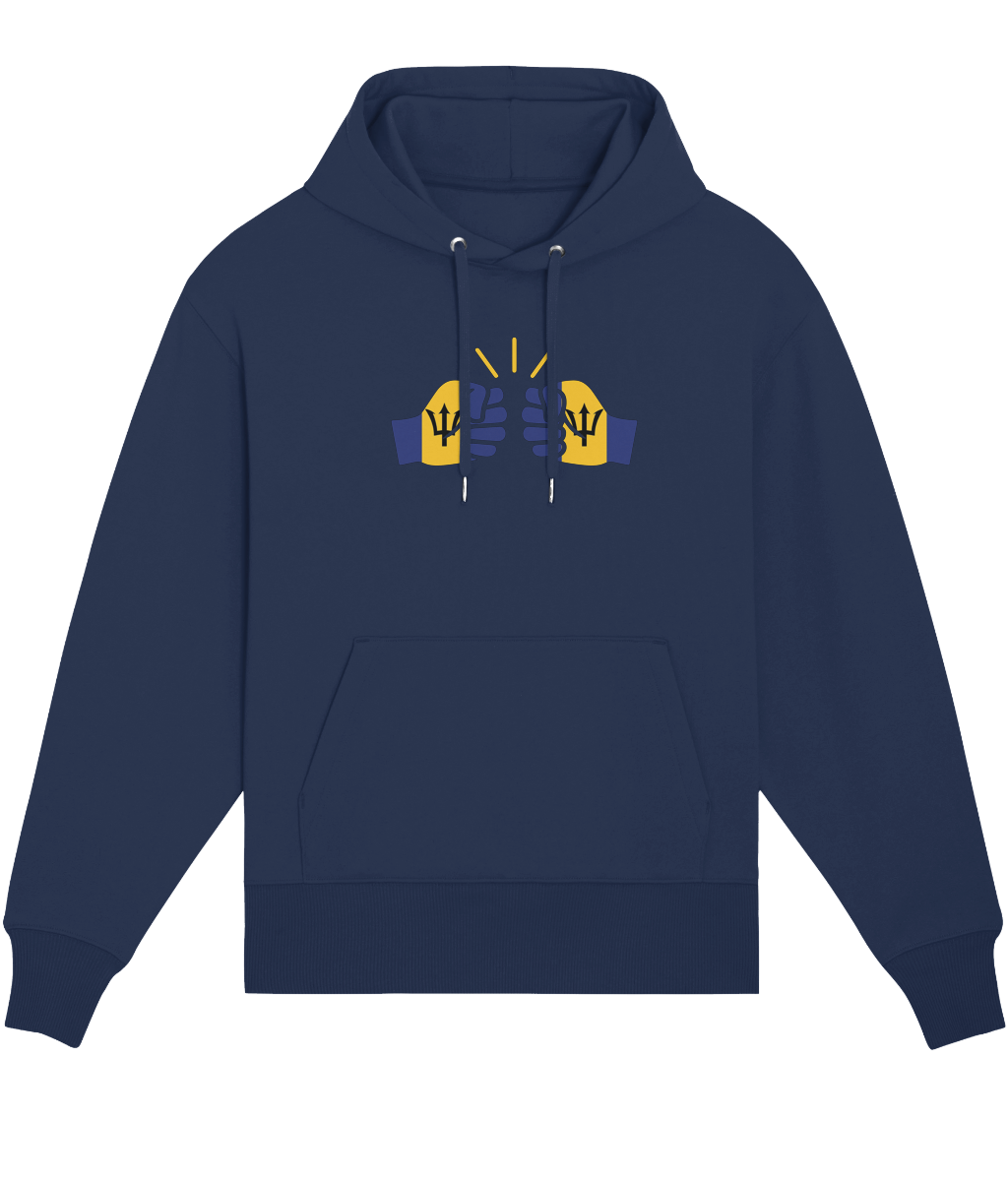 We Run Tings, Barbados, Organic Cotton, Relaxed Fit, Unisex Hoodie