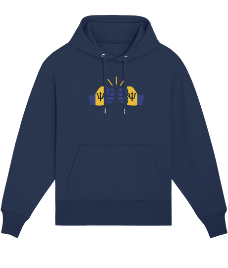 We Run Tings, Barbados, Organic Cotton, Relaxed Fit, Unisex Hoodie