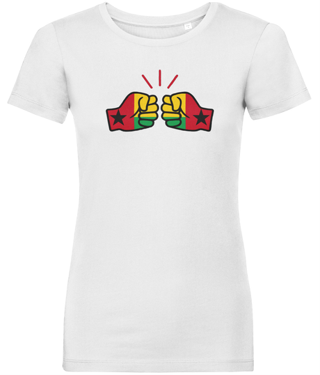 We Run Tings, Guinea-Bissau, Women's, Organic Ring Spun Cotton, Contemporary Shaped Fit T-Shirt