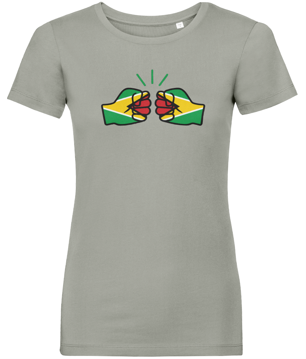 We Run Tings, Guyana, Women's, Organic Ring Spun Cotton, Contemporary Shaped Fit T-Shirt