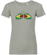 We Run Tings, Guyana, Women's, Organic Ring Spun Cotton, Contemporary Shaped Fit T-Shirt