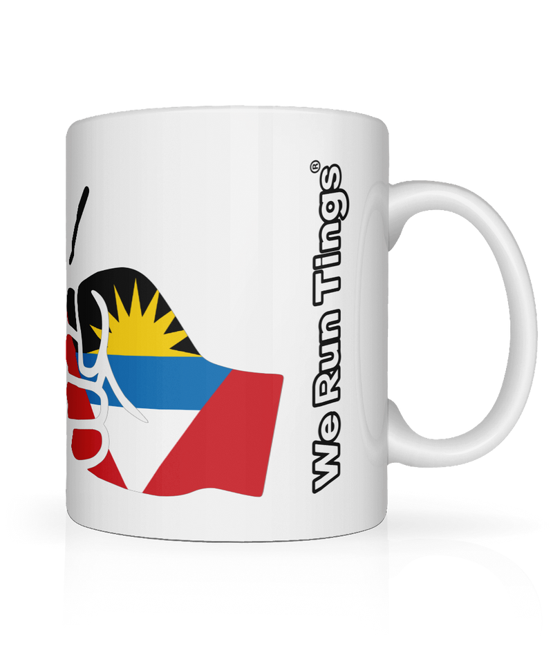 We Run Tings, Antigua and Barbuda, Tea, Coffee Ceramic Mug, Cup, White, 11oz