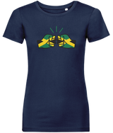 We Run Tings, Jamaica, Women's, Organic Ring Spun Cotton, Contemporary Shaped Fit T-Shirt