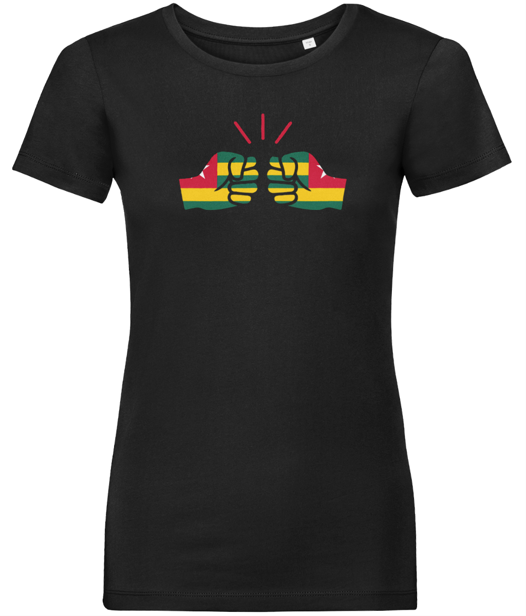 We Run Tings, Togo, Women's, Organic Ring Spun Cotton, Contemporary Shaped Fit T-Shirt