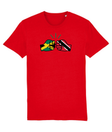 We Run Tings, Jamaica & Trinidad & Tobago, Men's, Dual Parentage, Organic Ring Spun Cotton T-Shirt, Outline