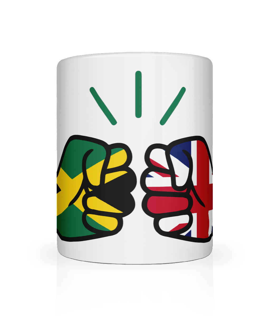 We Run Tings, Jamaica & United Kingdom, Dual Parentage, Tea, Coffee Ceramic Mug, Cup, White, 11oz