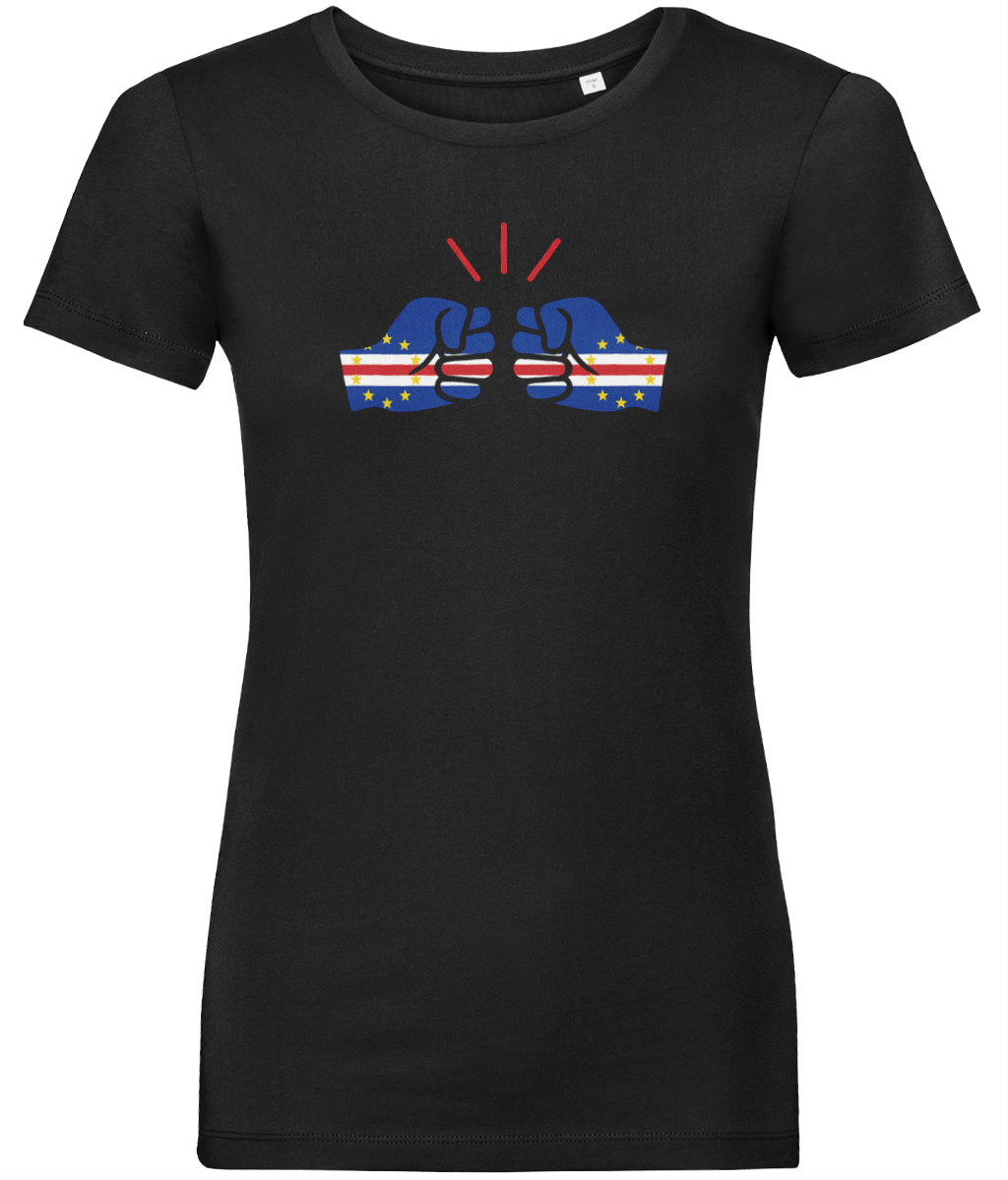 We Run Tings, Cape Verde, Women's, Organic Ring Spun Cotton, Contemporary Shaped Fit T-Shirt