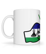 We Run Tings, Lesotho, Tea, Coffee Ceramic Mug, Cup, White, 11oz