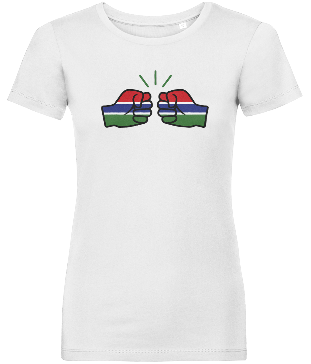 We Run Tings, Gambia, Women's, Organic Ring Spun Cotton, Contemporary Shaped Fit T-Shirt