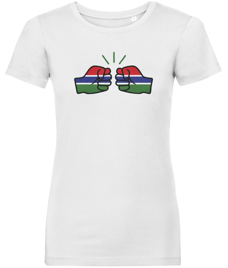 We Run Tings, Gambia, Women's, Organic Ring Spun Cotton, Contemporary Shaped Fit T-Shirt