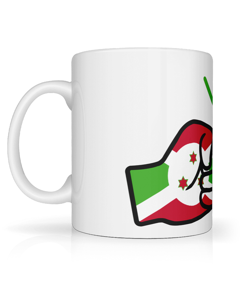 We Run Tings, Burundi, Tea, Coffee Ceramic Mug, Cup, White, 11oz