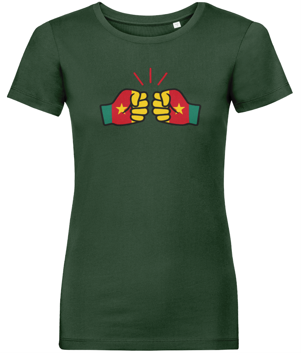 We Run Tings, Cameroon, Women's, Organic Ring Spun Cotton, Contemporary Shaped Fit T-Shirt