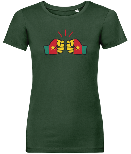 We Run Tings, Cameroon, Women's, Organic Ring Spun Cotton, Contemporary Shaped Fit T-Shirt