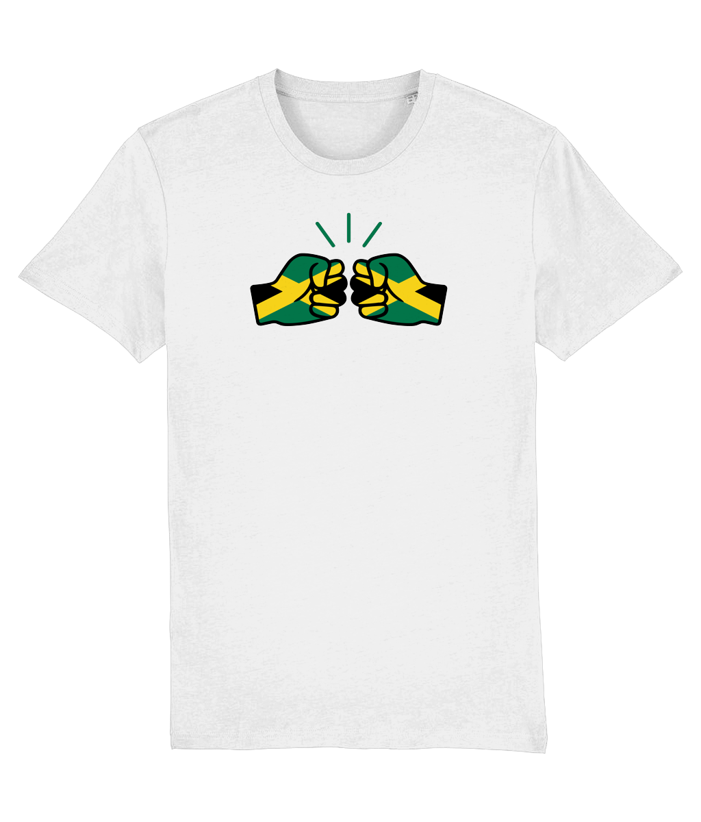 We Run Tings, Jamaica, Organic Ring Spun Cotton T-Shirt, Outline
