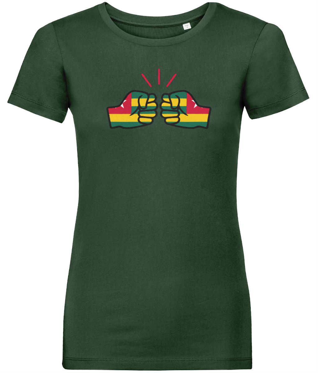 We Run Tings, Togo, Women's, Organic Ring Spun Cotton, Contemporary Shaped Fit T-Shirt