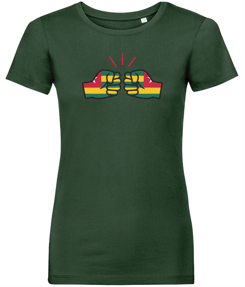 We Run Tings, Togo, Women's, Organic Ring Spun Cotton, Contemporary Shaped Fit T-Shirt