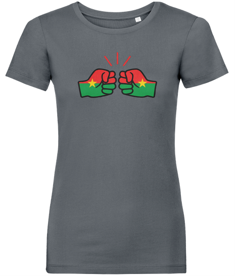 We Run Tings, Burkina Faso, Women's, Organic Ring Spun Cotton, Contemporary Shaped Fit T-Shirt