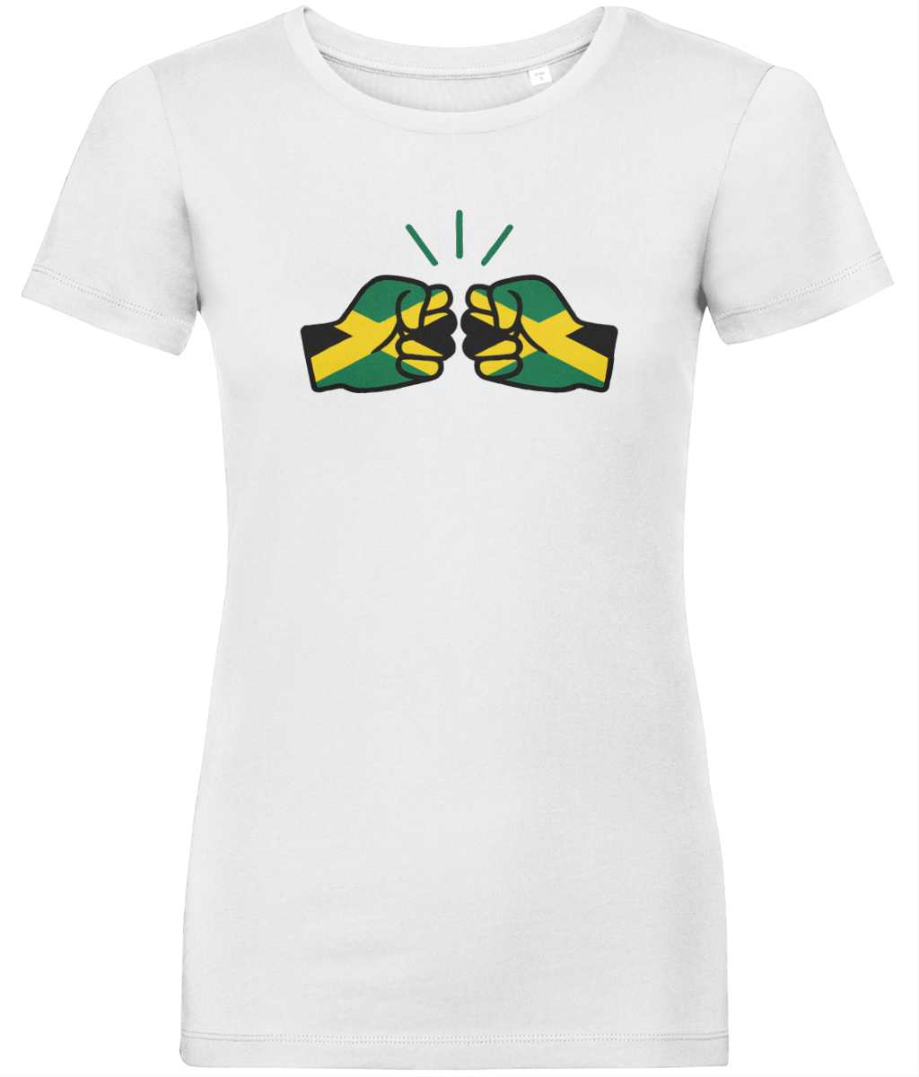 We Run Tings, Jamaica, Women's, Organic Ring Spun Cotton, Contemporary Shaped Fit T-Shirt