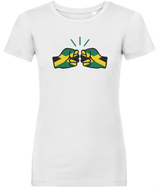 We Run Tings, Jamaica, Women's, Organic Ring Spun Cotton, Contemporary Shaped Fit T-Shirt