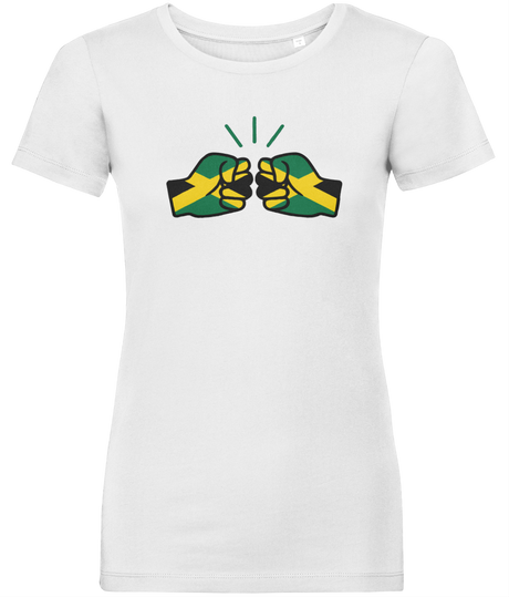 We Run Tings, Jamaica, Women's, Organic Ring Spun Cotton, Contemporary Shaped Fit T-Shirt