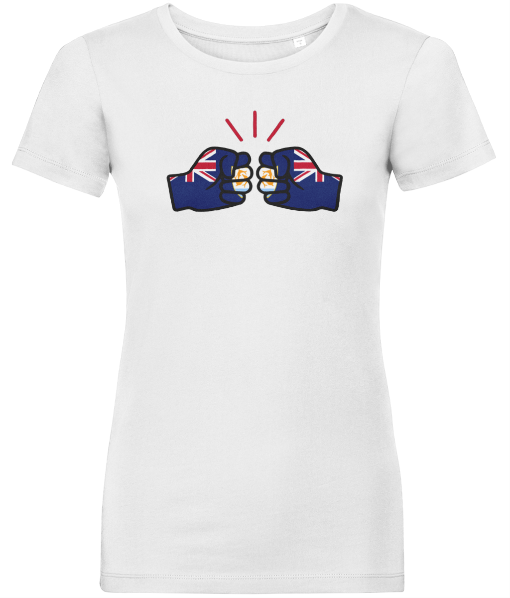 We Run Tings, Anguilla, Women's, Organic Ring Spun Cotton, Contemporary Shaped Fit T-Shirt