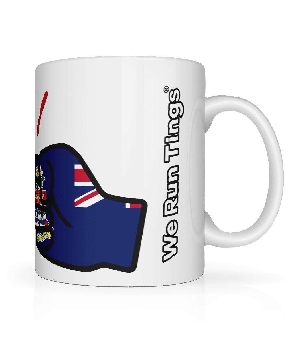 We Run Tings, Cayman Islands, Tea, Coffee Ceramic Mug, Cup, White, 11oz