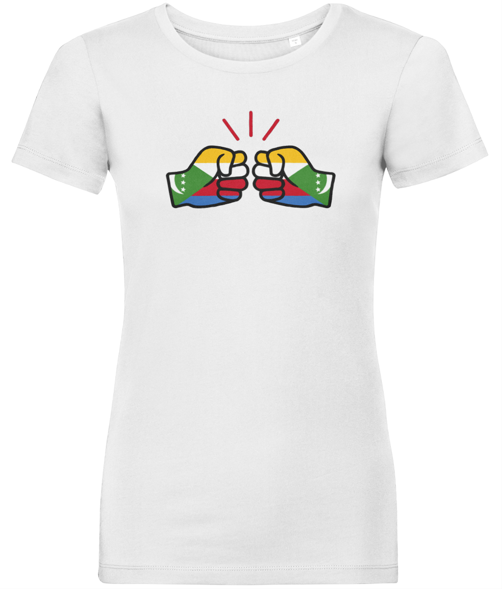 We Run Tings, Comoros, Women's, Organic Ring Spun Cotton, Contemporary Shaped Fit T-Shirt