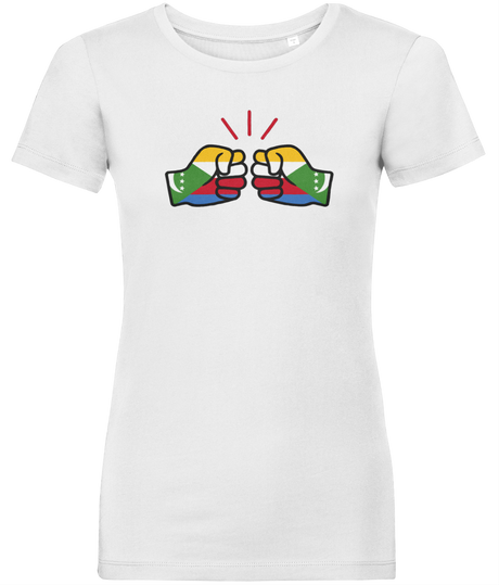 We Run Tings, Comoros, Women's, Organic Ring Spun Cotton, Contemporary Shaped Fit T-Shirt