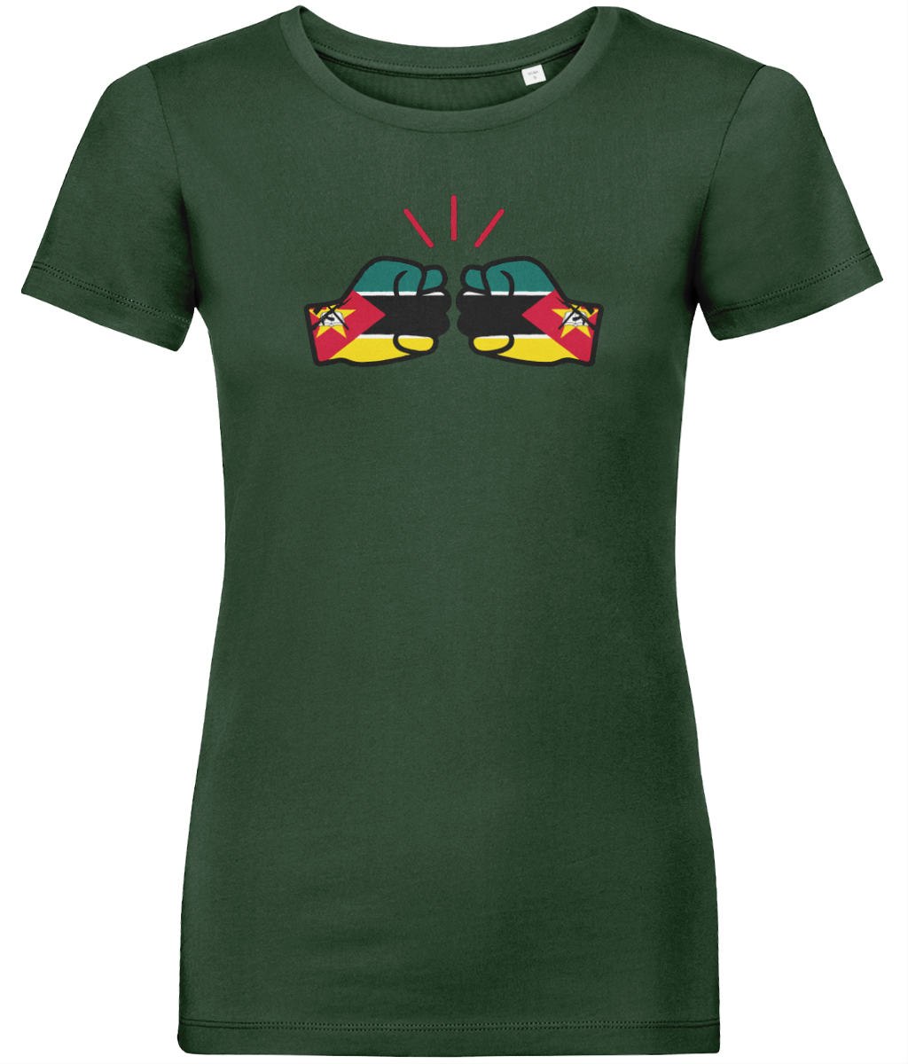 We Run Tings, Mozambique, Women's, Organic Ring Spun Cotton, Contemporary Shaped Fit T-Shirt