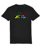 We Run Tings, Jamaica & Gambia, Men's, Dual Parentage, Organic Ring Spun Cotton T-Shirt, Outline