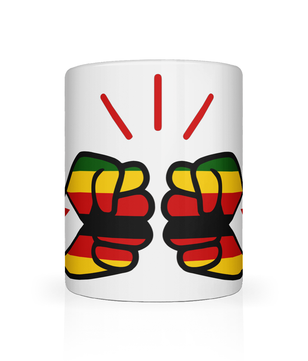 We Run Tings, Zimbabwe, Tea, Coffee Ceramic Mug, Cup, White, 11oz