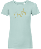 Glam-Ma, Gold Logo, Women's, Organic Ring Spun Cotton, Contemporary Shaped Fit T-Shirt