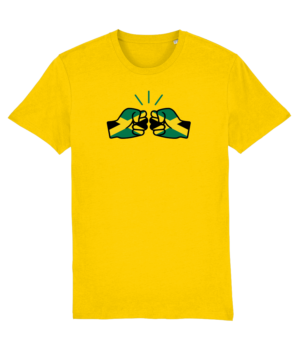 We Run Tings, Jamaica, Organic Ring Spun Cotton T-Shirt, Outline