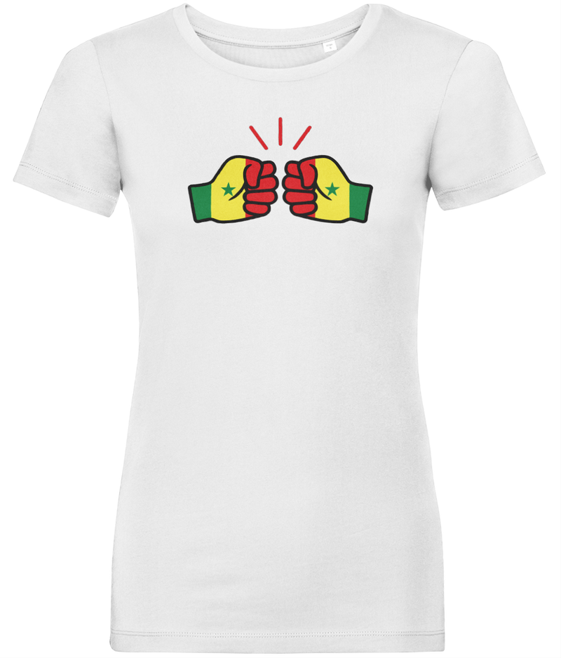 We Run Tings, Senegal, Women's, Organic Ring Spun Cotton, Contemporary Shaped Fit T-Shirt