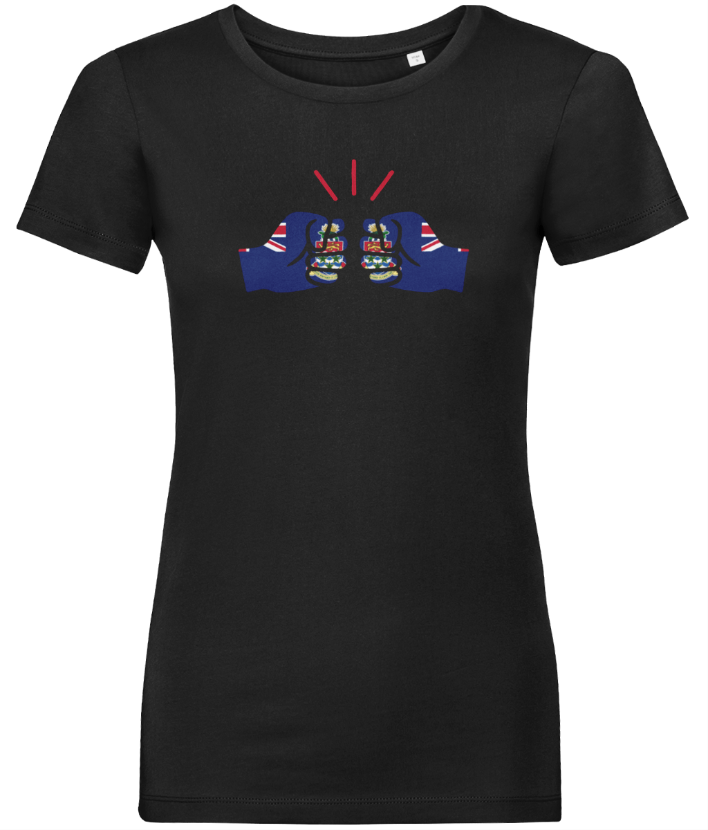 We Run Tings, Cayman Islands, Women's, Organic Ring Spun Cotton, Contemporary Shaped Fit T-Shirt