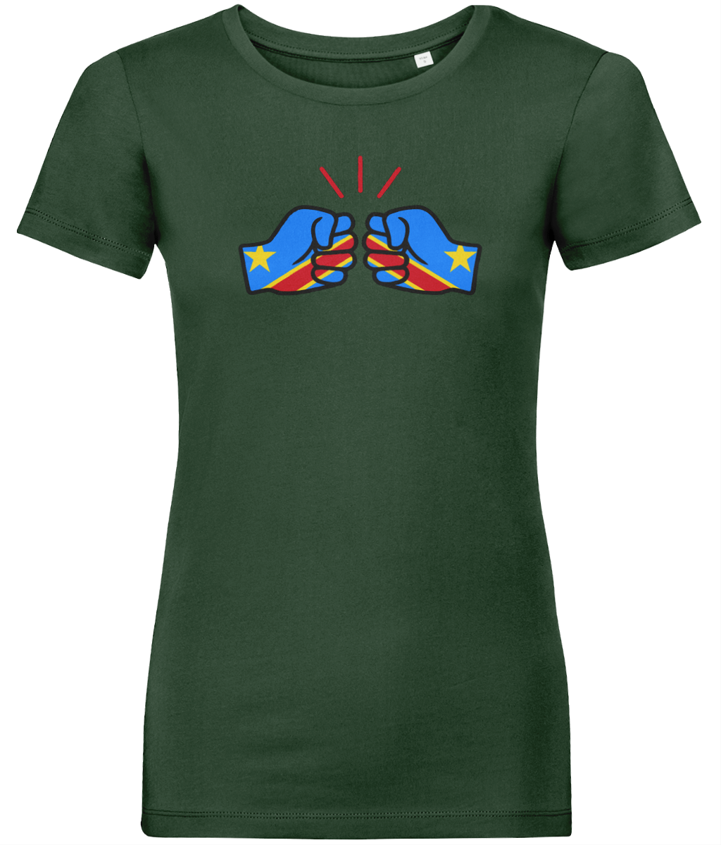 We Run Tings, Congo, Democratic Republic of the, Women's, Organic Ring Spun Cotton, Contemporary Shaped Fit T-Shirt