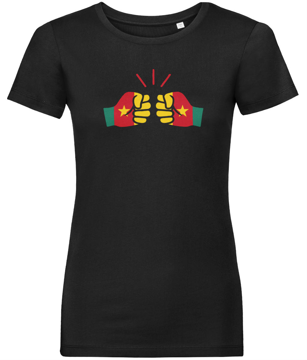 We Run Tings, Cameroon, Women's, Organic Ring Spun Cotton, Contemporary Shaped Fit T-Shirt