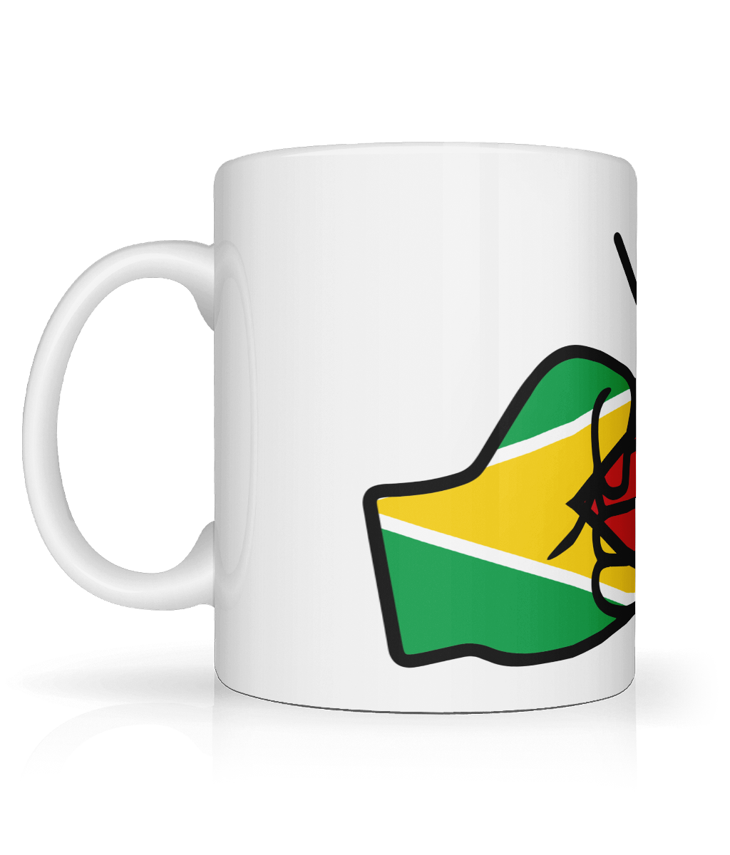 We Run Tings, Guyana, Tea, Coffee Ceramic Mug, Cup, White, 11oz