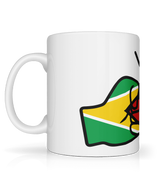 We Run Tings, Guyana, Tea, Coffee Ceramic Mug, Cup, White, 11oz