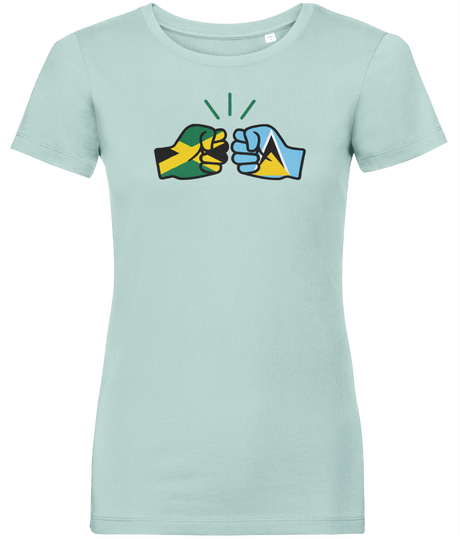 St. Lucia Stencil - Women's short sleeve t-shirt - Properttees