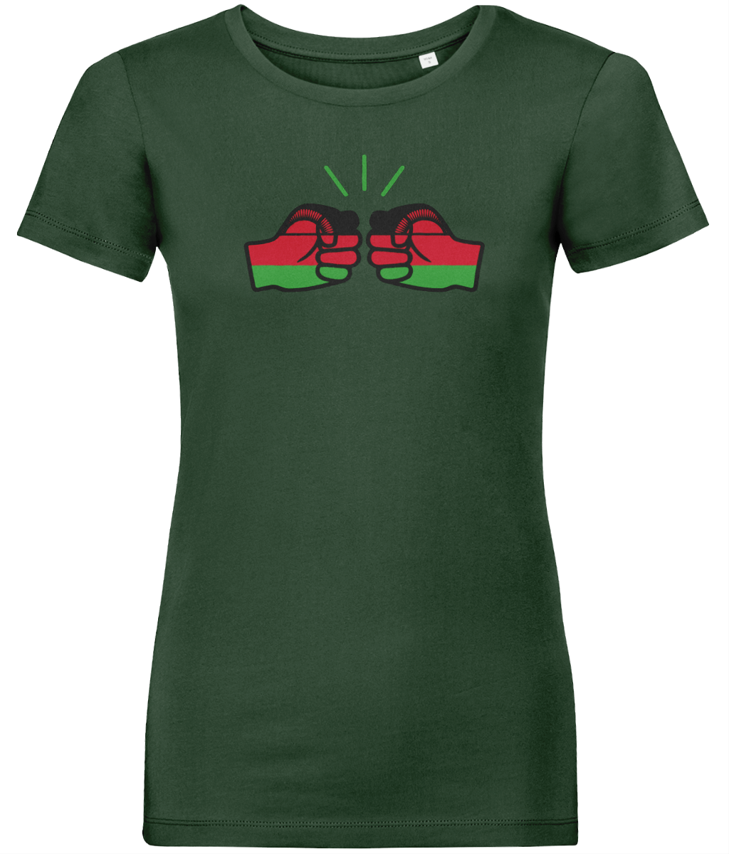 We Run Tings, Malawi, Women's, Organic Ring Spun Cotton, Contemporary Shaped Fit T-Shirt